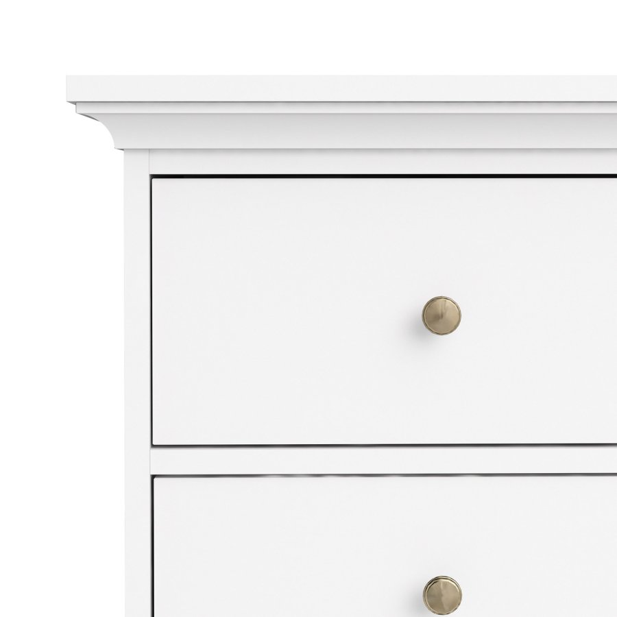 TVILUM Paris kommode - hvidt tr, 8 skuffer