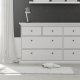 TVILUM Paris kommode - hvidt tr, 8 skuffer