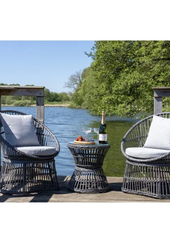 HOUSE NORDIC Loungesett, rotting, gr, inkl. Puter