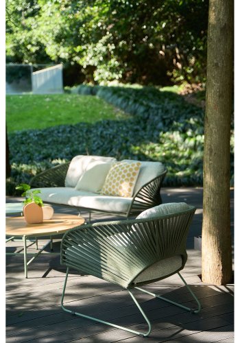 HOUSE NORDIC Novella Loungesett - Loungesett, stl, gr, grnn, inkl. puter