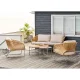 HOUSE NORDIC Novella Loungesett - Loungesett, stl, beige, sand, inkl. puter
