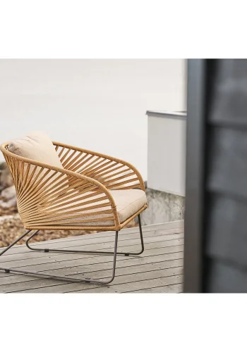 HOUSE NORDIC Novella Loungesett - Loungesett, stl, beige, sand, inkl. puter