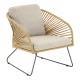 HOUSE NORDIC Novella Loungesett - Loungesett, stl, beige, sand, inkl. puter