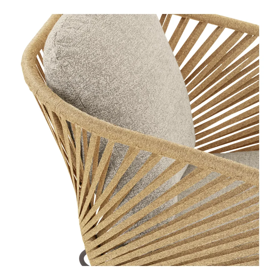 HOUSE NORDIC Novella Loungesett - Loungesett, stl, beige, sand, inkl. puter