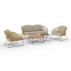 HOUSE NORDIC Novella Loungesett - Loungesett, stl, beige, sand, inkl. puter