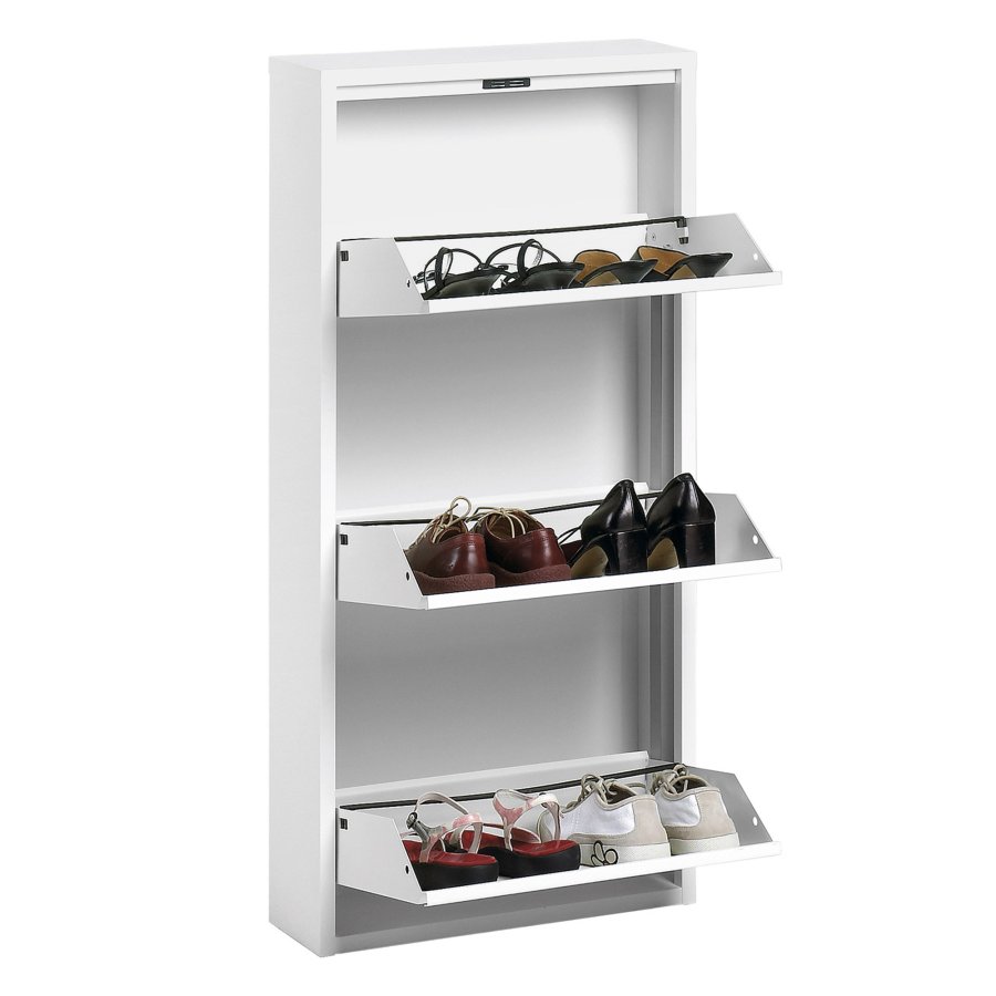 KAVE HOME Skohylle Ode 50 x 103 cm 3 drer hvit