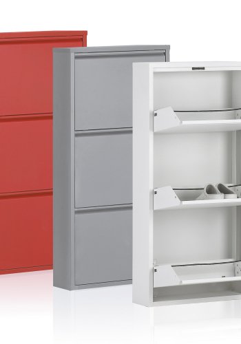 KAVE HOME Skohylle Ode 50 x 103 cm 3 drer hvit