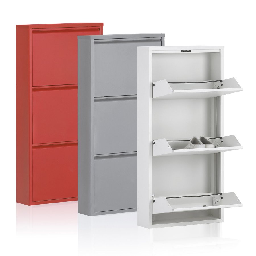 KAVE HOME Skohylle Ode 50 x 103 cm 3 drer hvit