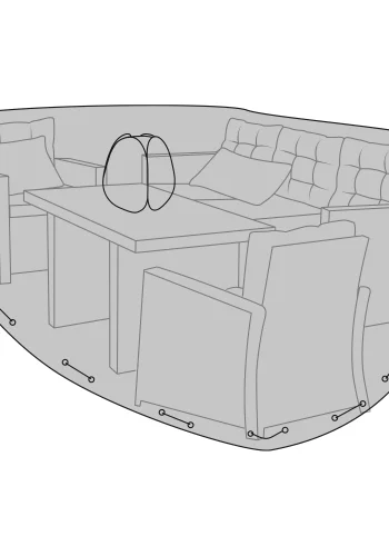 HOUSE NORDIC Luksustrekk til salong og sofasett, 210g/m2 600D polyester PU behandlet, vannavsttende, svart