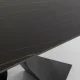 KARE DESIGN Gloria Black Ceramic spisebord, rektangulr - sort mineralmarmor og sort stl (200x100)