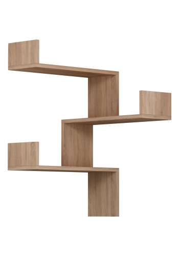 FUNZI LIVING Luksa vegghylle - eik melamin