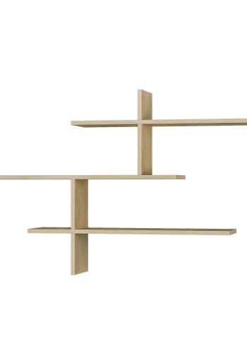 FUNZI LIVING Leo vegghylle - eikefarget melamin