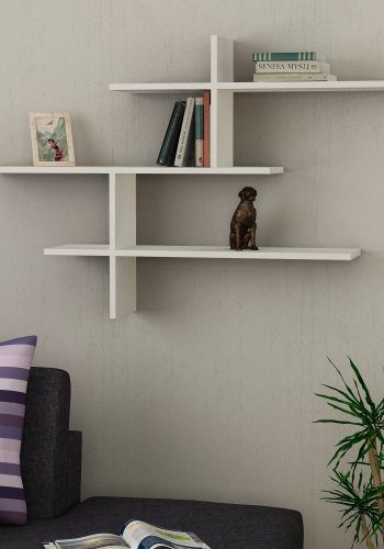 FUNZI LIVING Leo vegghylle - hvit melamin