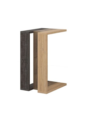 NORDVRK Muju sidebord, rektangulrt - mrk kaffe, Hitit og safir eik melamin (30x40)