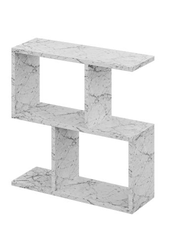 NORDVRK Homemania salongbord, m. hyller - Carrara marmorlook melamin (60x20)