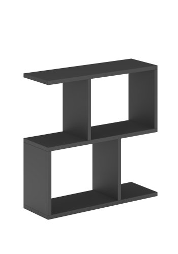 NORDVRK Homemania salongbord, m. hyller - silkeaktig svart melamin (60x20)