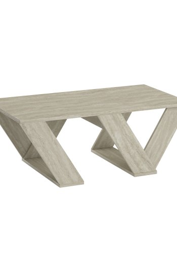 NORDVÄRK Pipra salongbord, rektangulrt - travertin melamin (110x60)