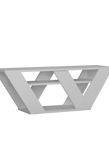 NORDVRK Pipralla TV-bord, m. 1 hylle - hvit melamin (110x30)