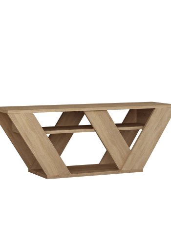 NORDVRK Pipralla TV-bord, m. 1 hylle - eik melamin (110x30)