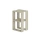 FUNZI LIVING Lonie nattbord, m. 1 hylle - travertin melamin (30x30)