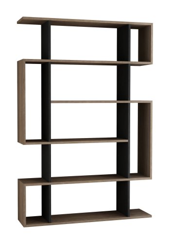 FUNZI LIVING Mito bokhylle - Sonoma eik og antrasittgr melamin