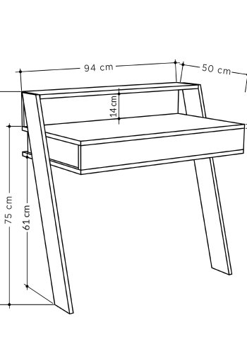 NORDVRK Cowork studiebord, hvit