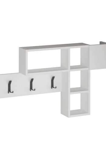 FUNZI LIVING Spillsett til gangen, med 3 kroker og 4 rom - hvit melamin