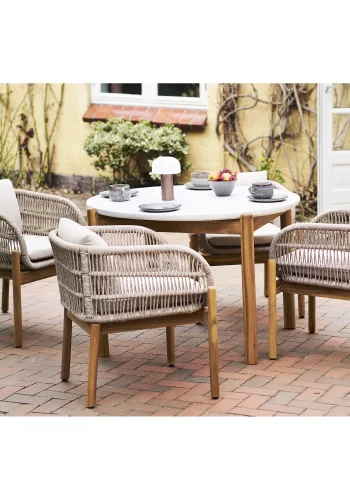 HOUSE NORDIC Terracina hagembelsett - spisebord og 4 spisestoler