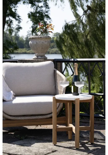 HOUSE NORDIC Terracina hagembelsett - sidebord og 2 lenestoler