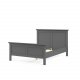 TVILUM Paris Bettgestell – Mattgrau (140x190)