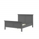 TVILUM Paris Bettgestell – Mattgrau (140x190)