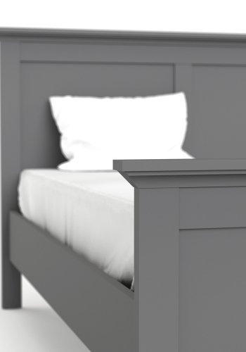 TVILUM Paris Bettgestell – Mattgrau (140x190)