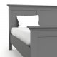 TVILUM Paris Bettgestell – Mattgrau (140x190)