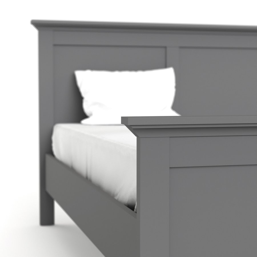 TVILUM Paris Bettgestell – Mattgrau (140x190)
