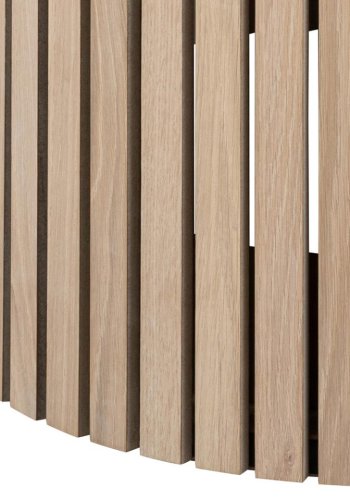 ACT NORDIC Linley spisebord, rund - hvidpigmenteret egefinér og eg (120)