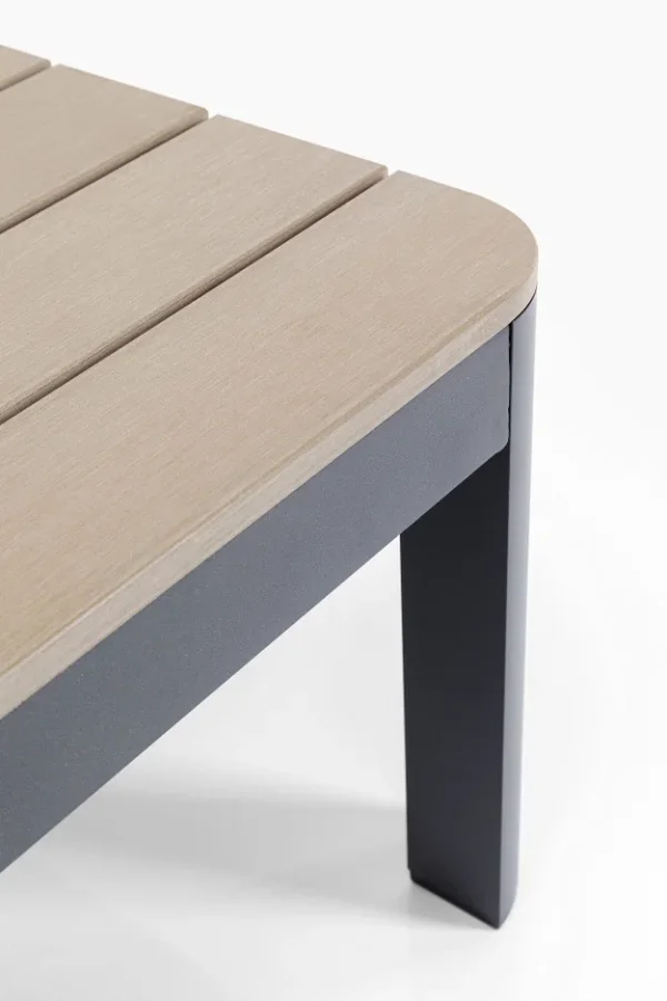 KARE DESIGN Happy Day multifunktionelt havebord/bord med bnk - polywood og aluminium (90x71)