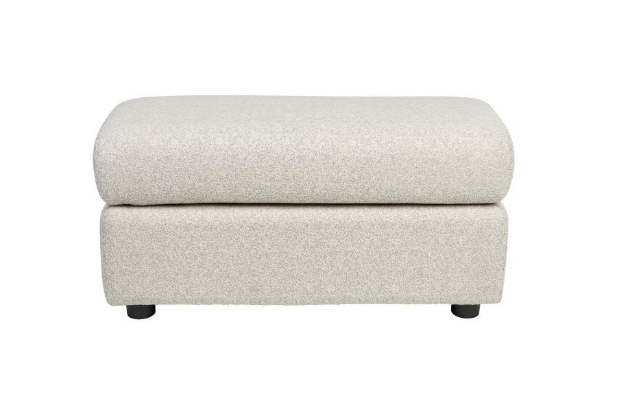 ZUIVER Mississippi utendrs fotskammel - beige olefinfiber/polyester