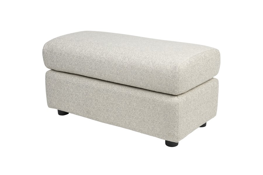 ZUIVER Mississippi utendrs fotskammel - beige olefinfiber/polyester