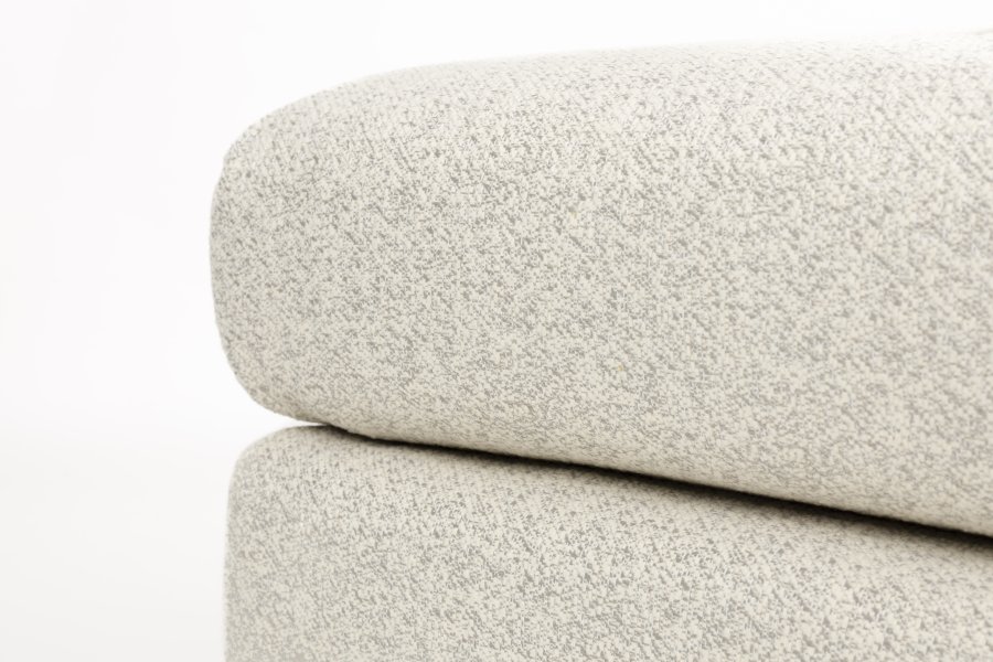 ZUIVER Mississippi utendrs fotskammel - beige olefinfiber/polyester