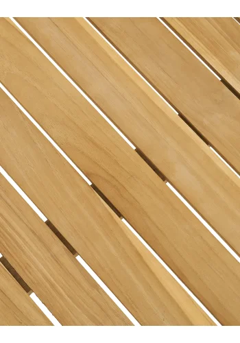 HOUSE NORDIC Cleveland spisebord - Spisebord, teakbordplate, natur, svarte ben 90x220 cm