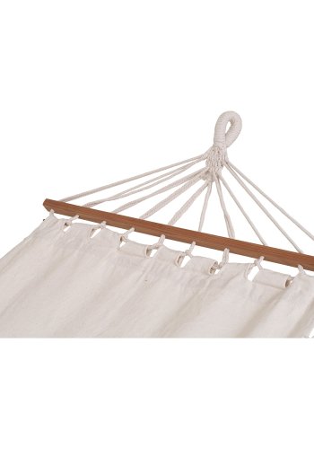 HOUSE NORDIC Edessa Hengekye - Hengekye, polyester/bomull, lerk, off-white