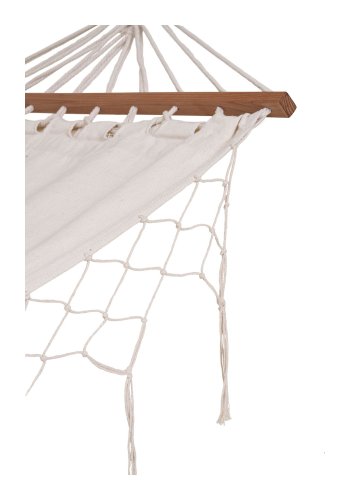 HOUSE NORDIC Edessa Hengekye - Hengekye, polyester/bomull, lerk, off-white