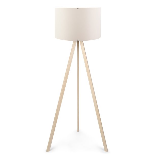 LUMI AYD gulvlampe - creme PVC stof og MDF
