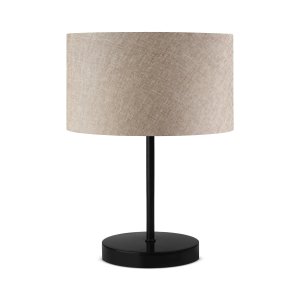 LUMI AYD 2848 bordslampa - beige tyg och svart metall