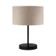 LUMI AYD 2848 bordlampe - beige stoff og svart metall