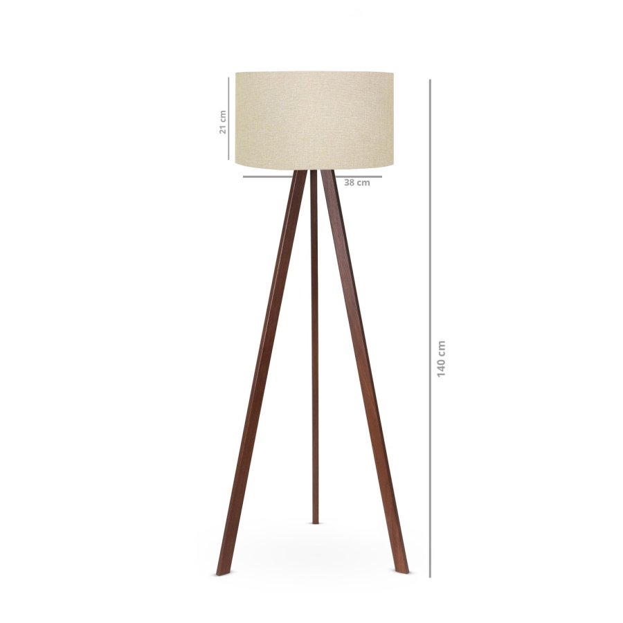 LUMI AYD gulvlampe - beige PVC og MDF