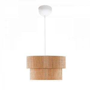 LUMI 242123 loftlampe, justerbar hjde - beige flet og hvid plastik