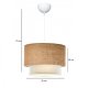 LUMI AYD taklampe, rund - beige stoff (30)
