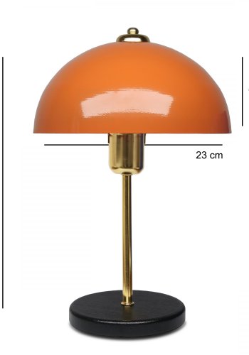 LUMI AYD 3666 bordlampe - oransje metall