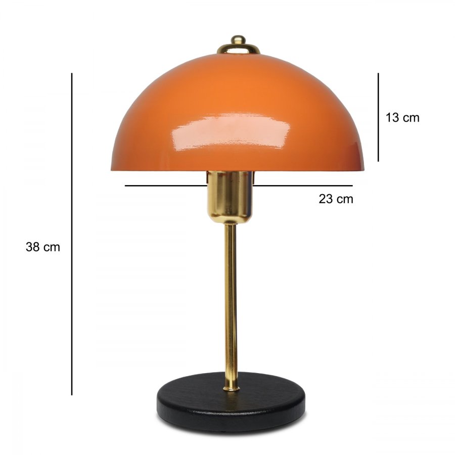 LUMI AYD 3666 bordlampe - oransje metall